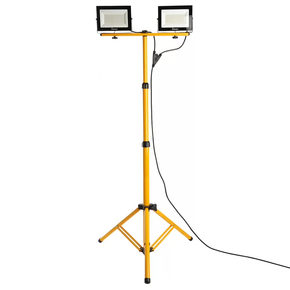 Proyector LED portátil en un trípode, FERON LL-502, 2*30W, 6400K
